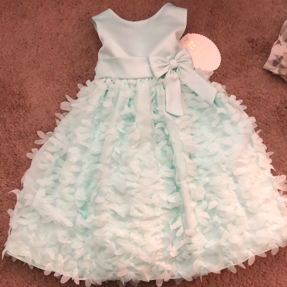NWT, flower girl mint dress, size 4